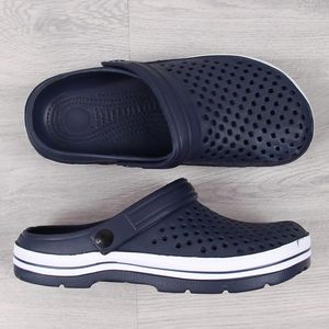 News Klapki męskie piankowe ażurowe granatowe NEWS 40 3