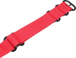 Tekla Czerwony nylonowy pasek do zegarka 22 mm Tekla NS8.22 Zulu 3