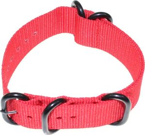 Tekla Czerwony nylonowy pasek do zegarka 22 mm Tekla NS8.22 Zulu 4