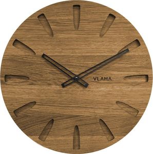 Vlaha Drewniany dębowy ręcznie wykonany zegar ścienny VLAHA VCT1022 45 cm 1