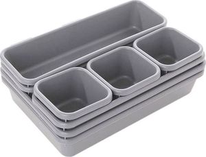 Aptel AG641B ORGANIZER MODUŁOWY DO SZUFLADY 8el SZARY 3