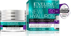 Eveline New Hyaluron Drugiej Generacji 50+ Krem-serum liftingujący na dzień i noc 50ml 1