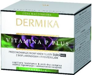 Dermika Krem do twarzy Vitamina P Plus przeciwzmarszczkowy 50ml 1