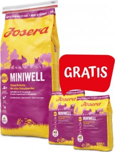 Josera MiniWell 15kg + 2x900g 1