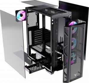 Obudowa PREYON Obudowa Obudowa Nest Meshy+ ze wspornikiem karty graficznej (PRENMP04BH) 6