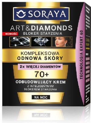 Soraya Art and Diamonds Kompleksowa Odnowa Skóry Dojrzałej 70+ Krem na noc 50ml 1