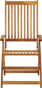 vidaXL Składane krzesła ogrodowe z poduszkami, 8 szt., drewno akacjowe 4