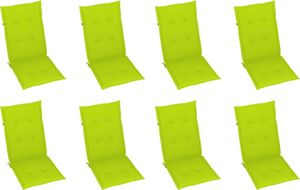 vidaXL Składane krzesła ogrodowe z poduszkami, 8 szt., drewno akacjowe 6