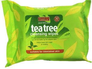 Beauty Formulas Tea Tree Chusteczki oczyszczające od twarzy 30 szt. 1