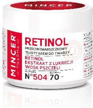 Mincer Pharma Retinol Krem przeciwzmarszczkowy-tłusty 70+ nr 504 50ml 1