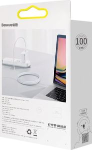 Kabel USB Baseus USB-C - USB-C 1 m Biały (BSU2849WHT) 5
