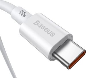 Kabel USB Baseus USB-C - USB-C 1 m Biały (BSU2849WHT) 3