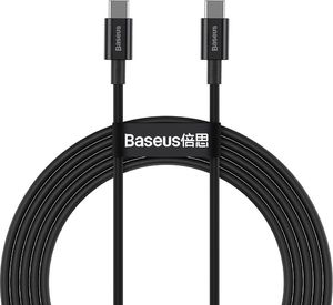 Kabel USB Baseus USB-C - USB-C 2 m Czarny (BSU2850BLK) 1