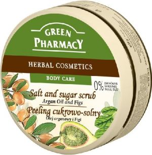 Green Pharmacy Peeling cukrowo solny Olej arganaowy, Figi 300ml 1
