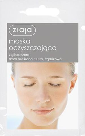 Ziaja Maska do twarzy oczyszczająca z glinką szarą 7ml 1