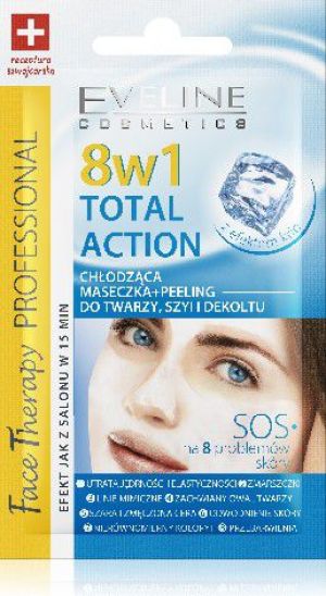 Eveline Face Therapy Total Action 8w1 Maseczka chłodząco-peelingująca 7ml 1