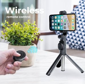 Selfie stick Partner Tele.com Zestaw / uchwyt selfie z pilotem na bluetooth triopod czarny SSTR-12 3