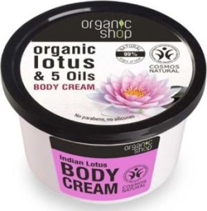 Organic Shop Krem do Ciała Indyjski Lotos BDIH 250 ml 1