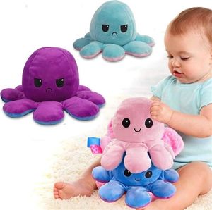 OŚMIORNICZKA MASKOTKA DWUSTRONNA OCTOPUS NIEBIESKO-FIOLETOWA 3