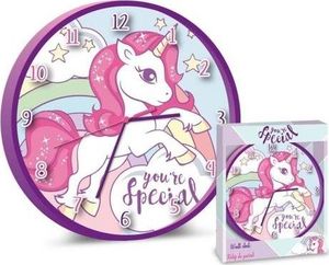 KidsToys Zegar ścienny Unicorn Jednorożce 1