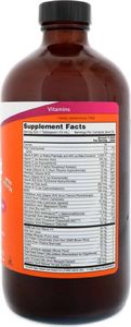 NOW Foods - Multiwitaminy, Smak Pomarańczowy, 473 ml 2