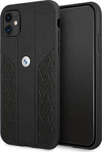 BMW Etui BMW BMHCN61RSPPK iPhone 11 6,1" czarny/black hardcase Leather Curve Perforate 1