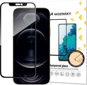 Hurtel Wozinsky super wytrzymałe szkło hartowane Full Glue na cały ekran z ramką Case Friendly iPhone 13 Pro Max czarny 1