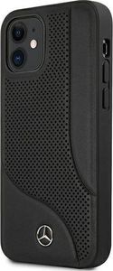Mercedes Mercedes MEHCP12SCDOBK iPhone 12 mini 5,4" czarny/black hardcase Leather Perforated Area 2
