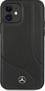 Mercedes Mercedes MEHCP12SCDOBK iPhone 12 mini 5,4" czarny/black hardcase Leather Perforated Area 3
