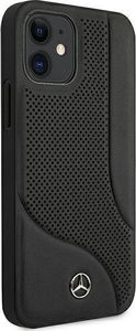 Mercedes Mercedes MEHCP12SCDOBK iPhone 12 mini 5,4" czarny/black hardcase Leather Perforated Area 4