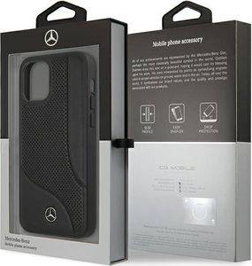 Mercedes Mercedes MEHCP12SCDOBK iPhone 12 mini 5,4" czarny/black hardcase Leather Perforated Area 8