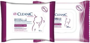 Cleanic Intimate Chusteczki do higieny intymnej ochronne Intensive Care 1op.-10szt 1