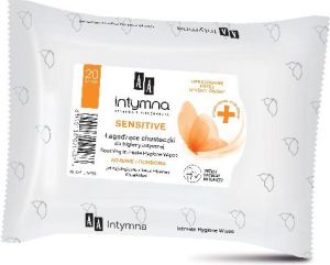 AA Intymna Chusteczki do higieny intymnej Sensitive 1op.-20szt 1