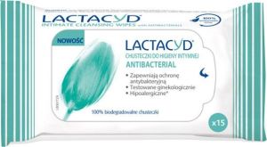 Lactacyd Antibacterial Chusteczki do higieny intymnej 1op.- 15szt 1