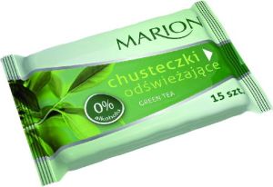 Marion Chusteczki odświeżające Green Tea o zapachu zielonej herbaty 1op-15szt 1