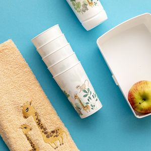 Praktyczna Bidon szkolny / butelka z ustnikiem dla dzieci Praktyczna Forever Young Safari 375 ml biały 2