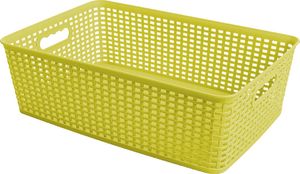 Praktyczna Koszyk rattanowy do przechowywania Praktyczna Capri 12 l prostokątny limonka 1