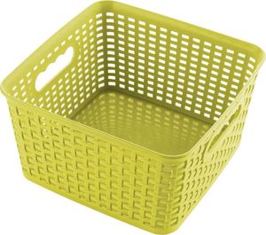 Praktyczna Koszyk rattanowy do przechowywania Praktyczna Capri 4,5 l kwadratowy limonka 1