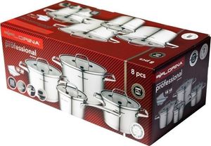 Florina Komplet garnków ze stali nierdzewnej Florina Professional 8 elementów 10