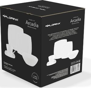Florina Serwis obiadowo-kawowy porcelanowy dla 6 osób Florina Arcadia 2