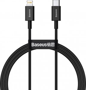 Kabel USB Baseus USB-C - Lightning 1 m Czarny (CATLYS-A01) 1