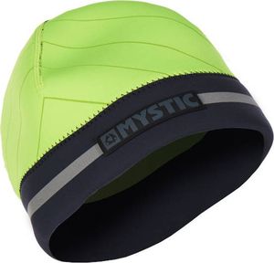 Mystic Czapka neoprenowa 2mm do morsowania Mystic Reflective Flash Yellow Beanie 2020 1