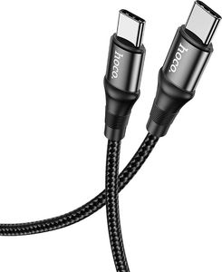 Kabel USB Hoco USB-C - USB-C 1 m Czarny (6931474734259) 1