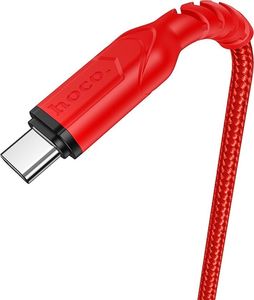 Kabel USB Hoco USB-A - USB-C 1 m Czerwony (6931474744937) 3