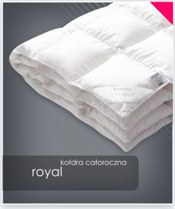 AMZ Kołdra puch gęsi 155x200 cm ROYAL całoroczna 2