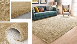 Strado Dywan Shaggy 60x90 CappuccinoCamel (Jasny brązowy) 14