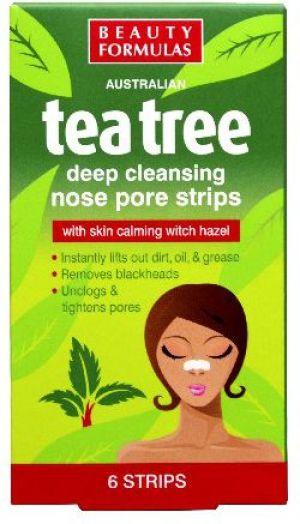 Beauty Formulas Tea Tree Głęboko oczyszczające paski na nos 6 szt. 1