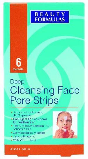Beauty Formulas Skin Care Głęboko oczyszczające paski na twarz 1