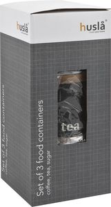 Husla Zestaw 3 pojemników Husla white 3