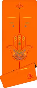 Utupluti Mata do jogi PU Color Print Orange 183 cm x 68 cm x 0.4 cm pomarańczowa 1